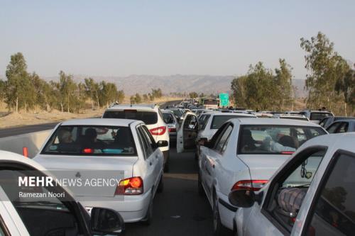 ترافیک سنگین در بزرگراه های قزوین - کرج - تهران