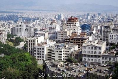 اختلاف ۵۰ میلیون تومانی میانگین قیمت مسکن در مناطق یک و ۱۸ تهران