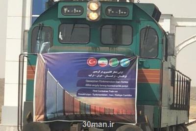 نخستین قطار ترانزیتی قزاقستان-ترکیه وارد ایران شد