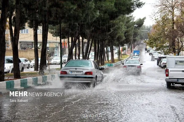 بارندگی باران و برف و کولاک در ۱۸ استان وزش باد و افزایش دما در راه کشور