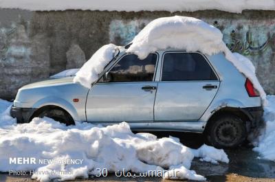 اخطار نسبت به سقوط بهمن در جاده های كوهستانی البرز